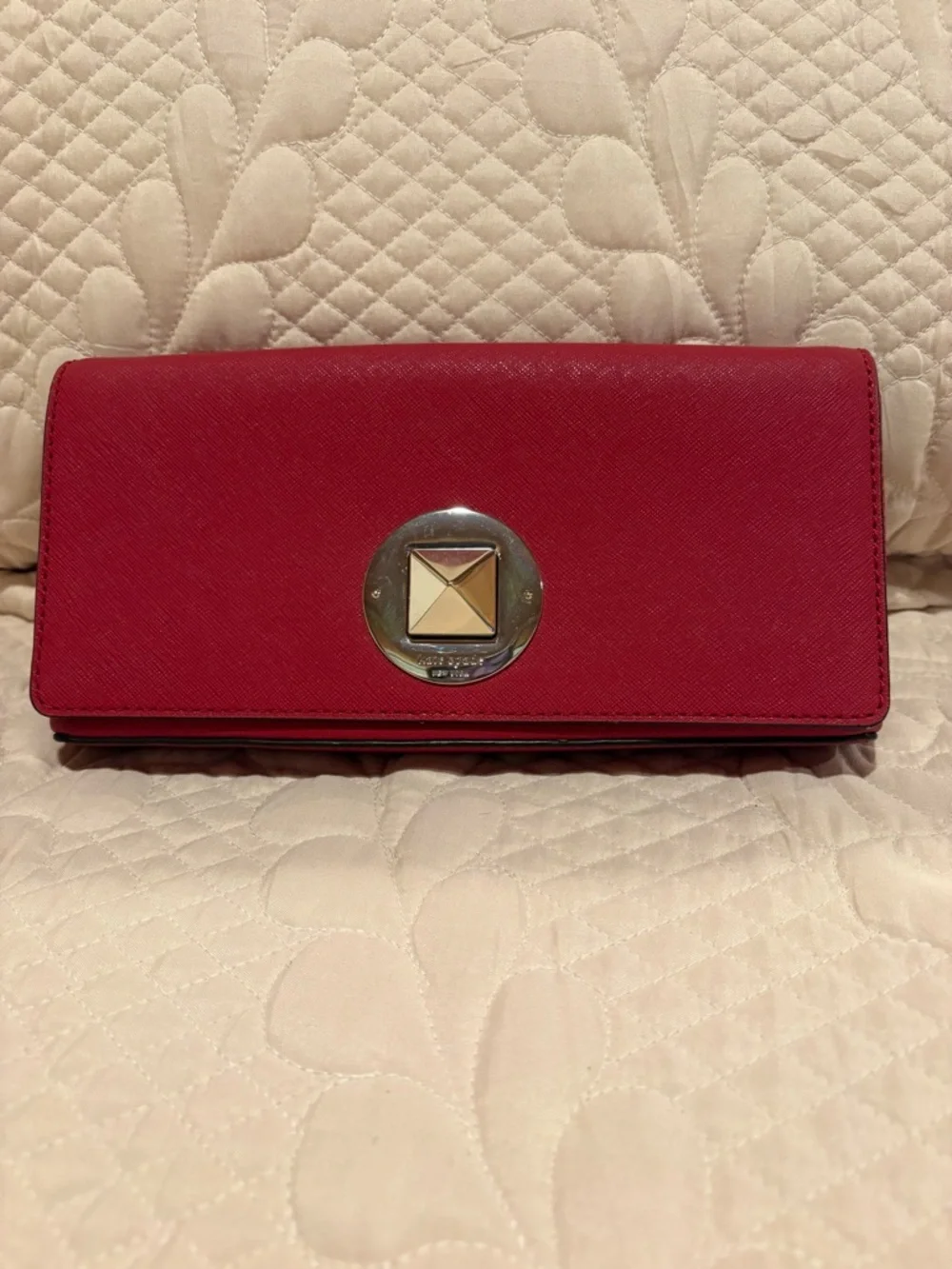 Kate Spade New York Newbury Lane Keira Clutch Red
